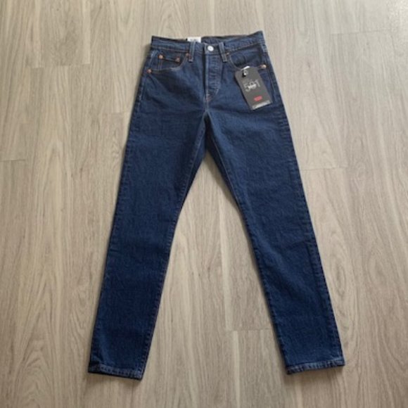 NWT Levi’s Premium 501 High Rise Skinny Jeans in Blue - Picture 7 of 11